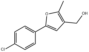 5-(4-CHLOROPHENYL)-3-HYDROXYMETHYL-2-METHYLFURAN Struktur