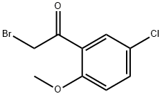 2-BROMO-1-(5-CHLORO-2-METHOXY-PHENYL)-ETHANONE Struktur