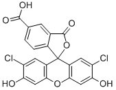 5-(&6)-CARBOXY-2',7'-DICHLOROFLUORESCEIN 化學(xué)構(gòu)造式