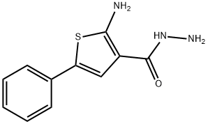 2-AMINO-5-PHENYLTHIOPHENE-3-CARBOHYDRAZIDE Struktur