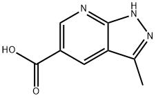 1H-Pyrazolo[3,4-b]pyridine-5-carboxylic acid, 3-methyl- Struktur