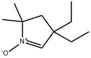 3,3-diethyl-5,5-dimethylpyrroline 1-oxide Struktur