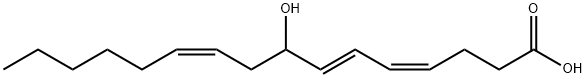 8-hydroxyhexadeca-4,6,10-trienoic acid Struktur