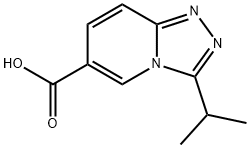 3-isopropyl[1,2,4]triazolo[4,3-a]pyridine-6-carboxylic acid(SALTDATA: FREE) Struktur