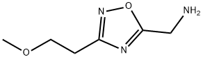 1-[3-(2-methoxyethyl)-1,2,4-oxadiazol-5-yl]methanamine(SALTDATA: HCl) Struktur