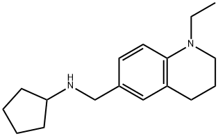 N-[(1-ethyl-1,2,3,4-tetrahydroquinolin-6-yl)methyl]cyclopentanamine Struktur