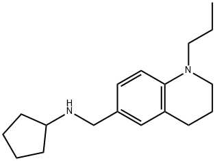 N-[(1-propyl-1,2,3,4-tetrahydroquinolin-6-yl)methyl]cyclopentanamine Struktur