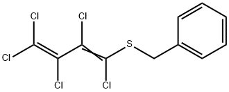 benzylpentachlorobuta-1,3-dienyl sulfide Struktur