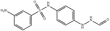 3-Amino-N-[4-(2-formylhydrazino)phenyl]benzenesulfonamide Struktur