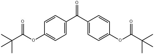 4,4'-BIS(TRIMETHYLACETOXY)BENZOPHENONE Struktur