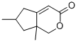 6,7A-DIMETHYL-5,6,7,7A-TETRAHYDROCYCLOPENTA[C]PYRAN-3(1H)-ONE Struktur