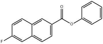 2-Naphthalenecarboxylic acid, 6-fluoro-, phenyl ester Struktur