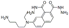 7-((N-4-aminobutyl)-N-ethyl)aminonaphthalene-1,2-dicarboxylic acid hydrazide Struktur