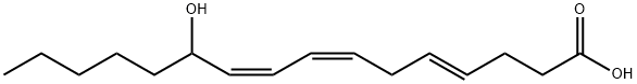 11-hydroxy-4,7,9-hexadecatrienoic acid Struktur