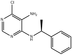 6-CHLORO-N4-(1-PHENYL-ETHYL)-PYRIMIDINE-4,5-DIAMINE Struktur