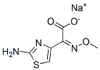 (2-Aminothiazol-4-yl)[(Z)-methoxyimino]acetic acid sodium salt Struktur