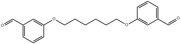 3,3’-(1,6-Hexanediyldioxy)bisbenzaldehyde Struktur