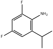 Benzenamine, 2,4-difluoro-6-(1-methylethyl)- (9CI) Struktur