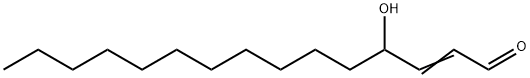 4-Hydroxy-2-pentadecenal Struktur