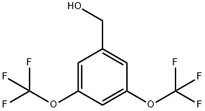 BenzeneMethanol, 3,5-bis(trifluoroMethoxy)- Struktur