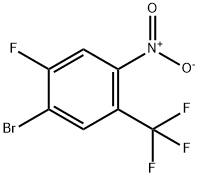 4-Bromo-5-fluoro-2-trifluoromethylnitrobenzene Struktur