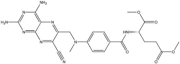 7-CYANOMETHOTREXATE DIMETHYL ESTER Struktur