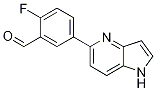 Benzaldehyde, 2-fluoro-5-(1H-pyrrolo[3,2-b]pyridin-5-yl)- Struktur