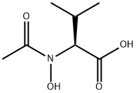 Valine,  N-acetyl-N-hydroxy- Struktur