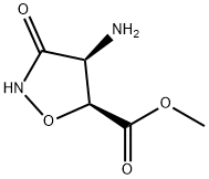 5-Isoxazolidinecarboxylicacid,4-amino-3-oxo-,methylester,(4S-cis)-(9CI) Struktur