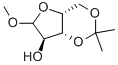 METHYL-3,5-O-ISOPROPYLIDENE-D-XYLOFURANOSE Struktur