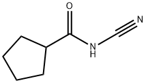 Cyclopentanecarboxamide, N-cyano- (9CI) Struktur