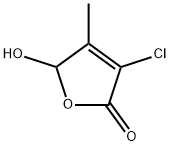 3-chloro-4-methyl-5-hydroxy-2(5H)-furanone Struktur