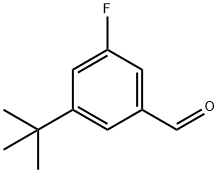 3-(tert-butyl)-5-fluorobenzaldehyde Struktur