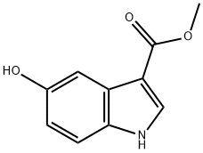 1H-INDOLE-3-CARBOXYLIC ACID,5-HYDROXY-,METHYL ESTER Struktur