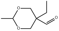 1,3-Dioxane-5-carboxaldehyde, 5-ethyl-2-methyl- (9CI) Struktur