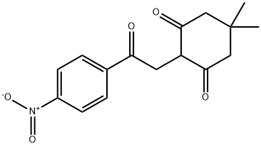 5,5-DIMETHYL-2-(2-(4-NITROPHENYL)-2-OXOETHYL)CYCLOHEXANE-1,3-DIONE Struktur