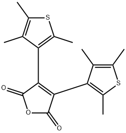 2,3-BIS(2,4,5-TRIMETHYL-3-THIENYL)MALEIC ANHYDRIDE Struktur