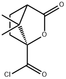 2-Oxabicyclo[2.2.1]heptane-1-carbonyl chloride, 7,7-dimethyl-3-oxo-, (1S)- (9CI) Struktur