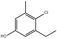 4-CHLORO-3-ETHYL-5-METHYLPHENOL Struktur