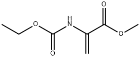 2-Propenoic  acid,  2-[(ethoxycarbonyl)amino]-,  methyl  ester Struktur