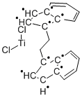 ETHYLENEBIS(1-INDENYL)TITANIUM(IV) DICHLORIDE Struktur