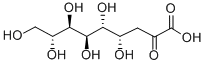 3-Deoxy-D-glycero-D-galacto-2-nonulosonic acid Struktur