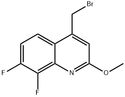 4-(broMoMethyl)-7,8-difluoro-2-Methoxyquinoline Struktur