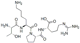 (2S)-2-[[(2S)-1-[(2S)-6-amino-2-[[(2S,3R)-2-amino-3-hydroxy-butanoyl]amino]hexanoyl]pyrrolidine-2-carbonyl]amino]-5-(diaminomethylideneamino)pentanoic acid Struktur