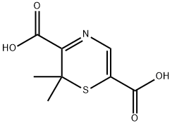 2,3-dihydro-2,2-dimethyl-1,4-thiazine-3,6-dicarboxylate Struktur