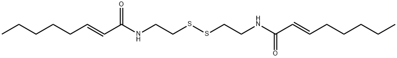 N,N'-[Dithiobis(ethane-2,1-diyl)]bis[(E)-2-octenamide] Struktur