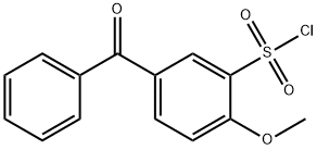 5-BENZOYL-2-METHOXYBENZENESULFONYL CHLORIDE Struktur