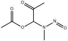 N-methyl-N-(1-acetoxy-2-oxopropyl)nitrosamine Struktur