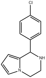 1-(4-CHLOROPHENYL)-1,2,3,4-TETRAHYDROPYRROLO[1,2-A]PYRAZINE Struktur