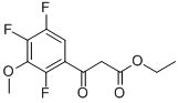 3-OXO-3-(2,4,5-TRIFLUORO-3-METHOXY-PHENYL)-PROPIONIC ACID ETHYL ESTER Struktur